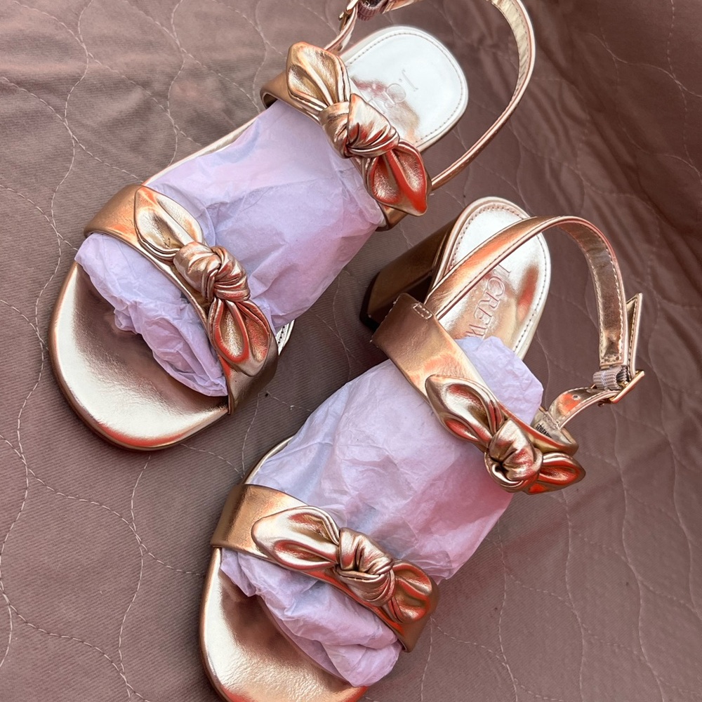 J. Crew Metallic Gold Women's Sandals